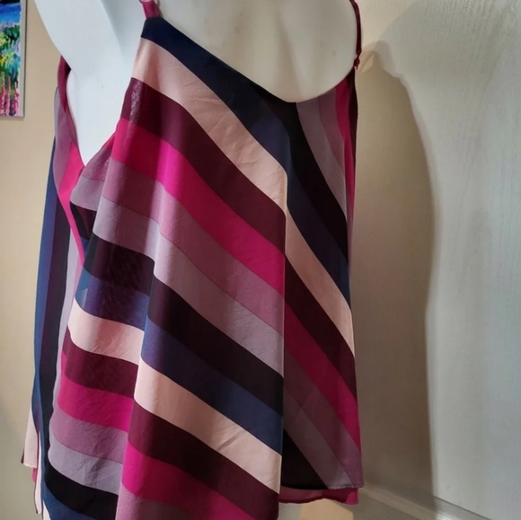 Torrid Raspberry Pink Striped Top Tank - Picture 12 of 12